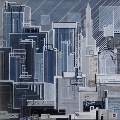 ''City''N°6013_40x40